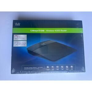 Linksys E1200 Wireless-N300 WiFi Router Cisco N300 Home Network New Sealed
